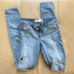 GARAGE Ripped Skinny Jeans